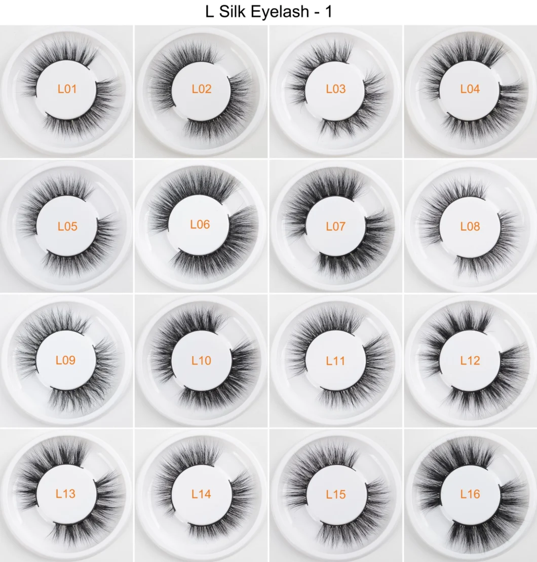 Wholesale Private Label Faux Mink Eyelashes Individual Lashes Vegan Natural 3D Plant Fiber Eyelash