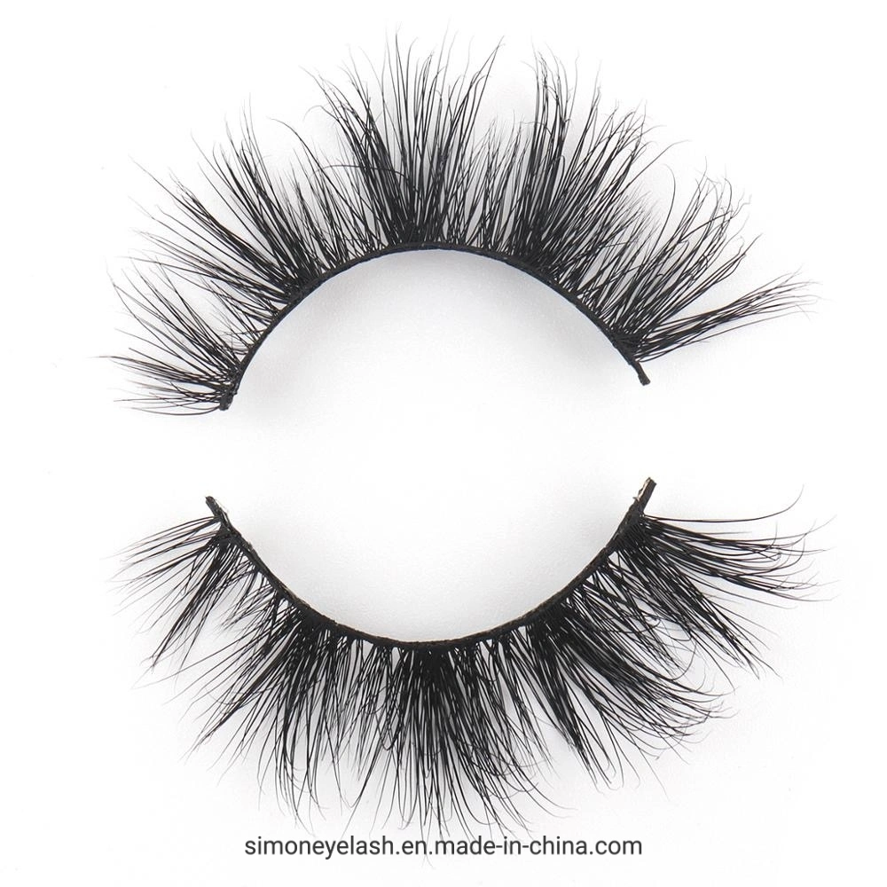 Mink 25mm 3D Fluffy Strip Lashes Dramatic Mink Eyelashes with Custom Box