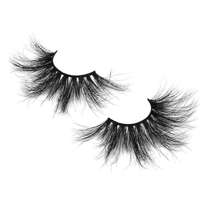 25mm Mink Eyelashes Vendor, Wholesale Mink Eyelash Custom Label Private Label, Natural Lashes 3D Mink Eyelashes