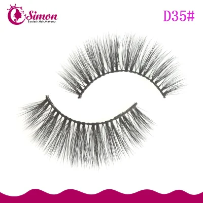 Haute qualité 3D vison cils vison cils cheveux humains Faux vison cils synthétiques faux cils