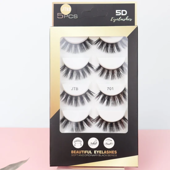 Jintong Invisible Band Lashes Transparent Stem Vegan Cils D Curl Russe Cils Bande Noire Cils