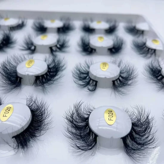 Beauté Cils Maquillage Cils Cosmétique 25mm 3D Extension de Cils Individuels Cheveux Humains Vison Cils avec Boîte Gratuite